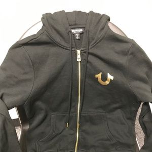 True Religion Logo Zip Hoodie